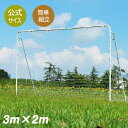 フットサルゴール 3m×2m 組立式 公式サイズ キャリーバッグ付 家庭用 室内 屋外兼用 練習用ネット サッカーゴール フットサル ゴール サッカー ミニサッ...