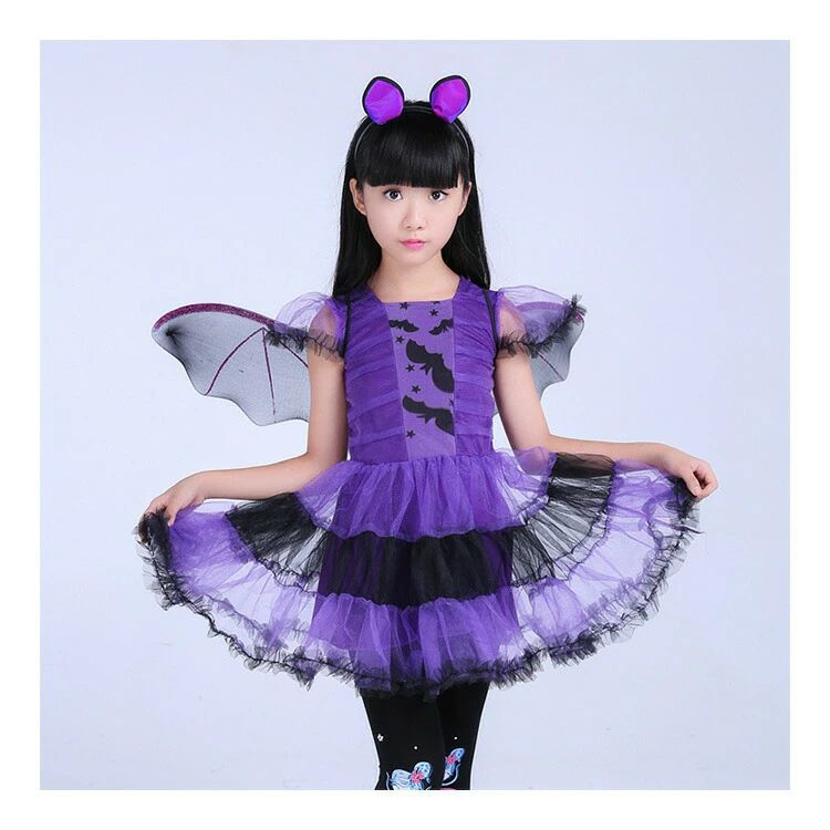 ハロウィン コスプレ 衣装 子供 女の子 こども キッズ 魔女 妖精 仮装 可愛い 帽子 ワンピース デビル コスチューム ウィッチ コウモリ ハロウィーン ダンス衣装 子ども 女児 ジュニア 幼稚園 保育園 小学生 中学生 90 100 110 120 130 140 150 160