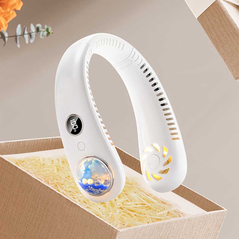 扇風機 首かけ 首掛け扇風機 可愛い ネックファン 子供ファン 子供ネックファン 羽なし 携帯 扇風機 usb 充電式 ハンズフリー ネッククーラー 首掛け ファン 暑さ対策 熱中症対策 キャンプ アウトドア