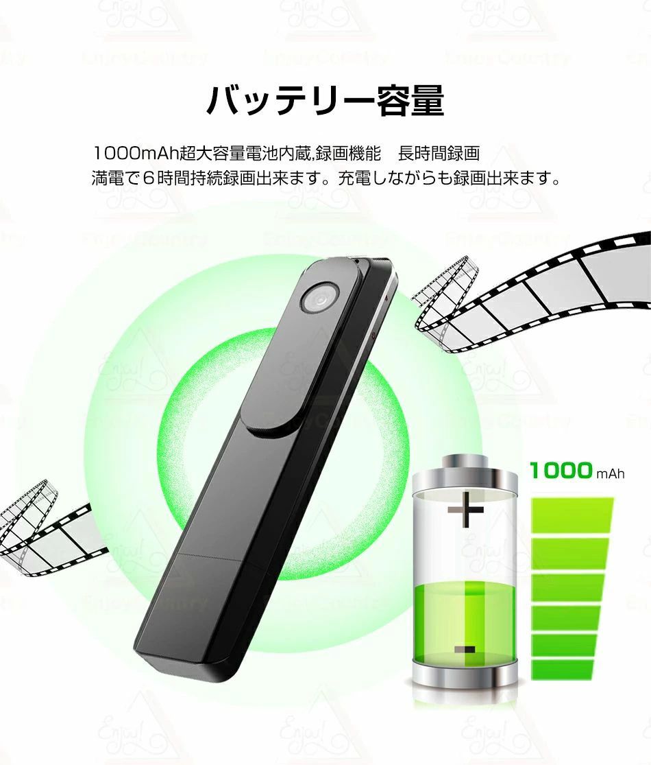 防犯カメラ 小型 長時間録画小型防犯カメラ 小型監視カメラ 小型ビデオカメラ クリ...