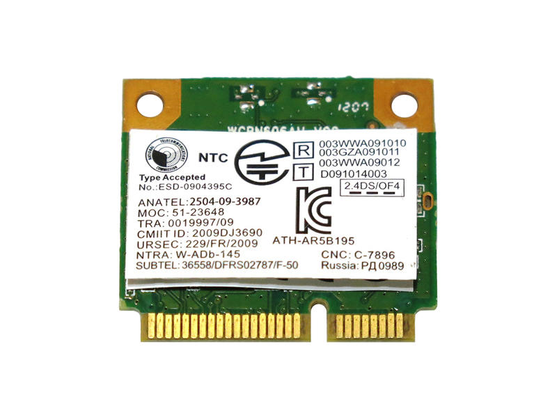 Lenovo純正20002524+汎用AR5B195802.11b/g/n+Bluetooth3.0PCIeMinihalf無線LANカードforLenovoG480/G485/G570/G580/G585/G780/Y480/Y580