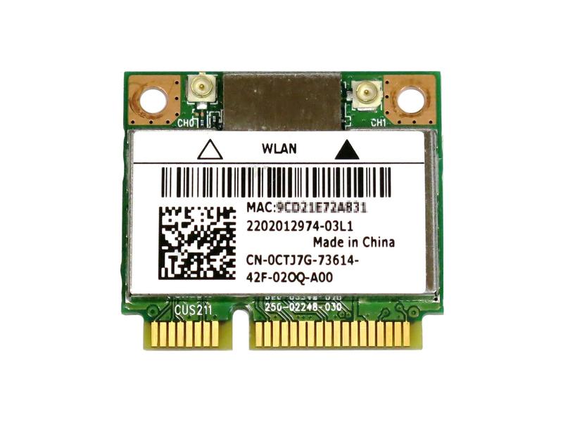 Dell Bigfoot's Killer Wireless-N 1202 802.11a/b/g/n + BT4.0 ゲーム愛好者向けPCIe mini half 対応無線LANカード AR5B22 WB222