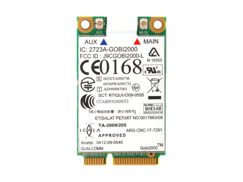 Lenovo純正 QUALCOMM Gobi 2000 3G ワイヤレスWAN WWANカード GPS内蔵 60Y3183 for Thinkpad X201 X201i X201s X201Tabelte X100e X120e T410 T410i T410s T410si T510 T510i W510 L412 L5102 …