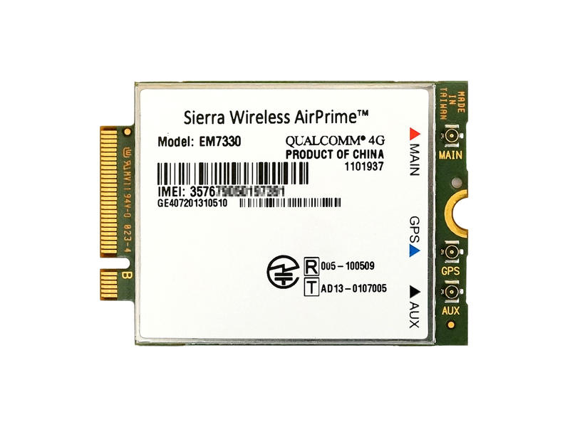 Sierra Wireless AirPrime EM7330 M.2 4G, LTE, 3G, GSM, HSPA+ WCDMA対応 WWAN ワイヤレスWANモジュール