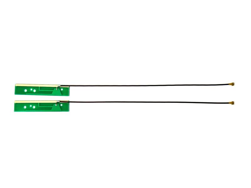 高性能3dBi 2.4GHz/5GHz 無線LANカード WIFI/Wimax/Bluetoothモジュール用アンテナ 2本セット MHF4 Cable=120mm