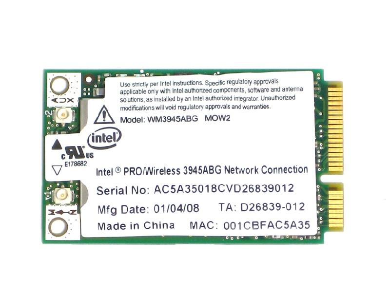 ƥ Intel PRO/Wireless 3945ABG Network Connection 802.11a/b/g PCIe Mini ̵LAN WM3945ABG