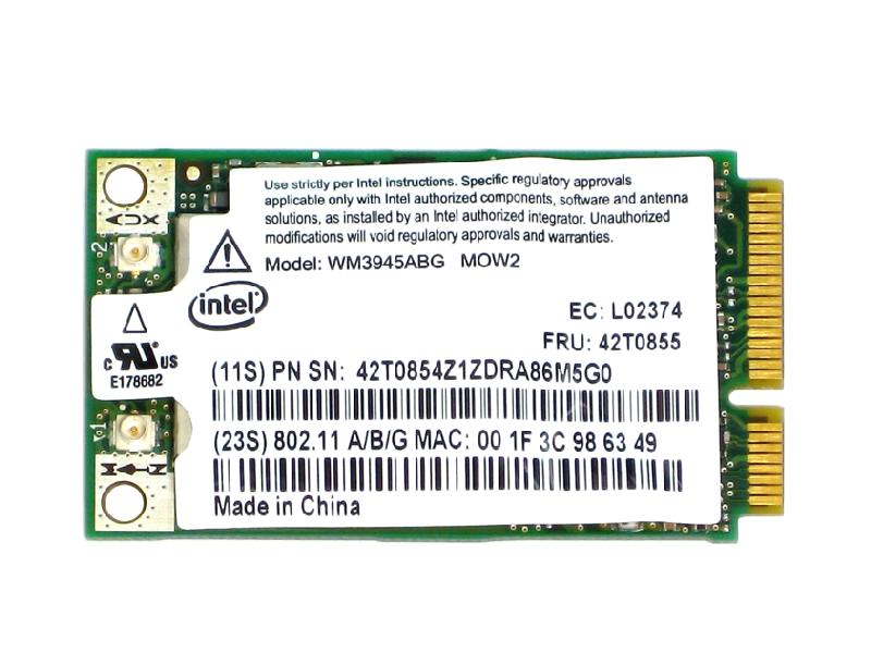 IBM 42T0853 42T0855 ƥ Intel PRO/Wireless 3945ABG 802.11a/b/g PCIe Mini ̵LAN