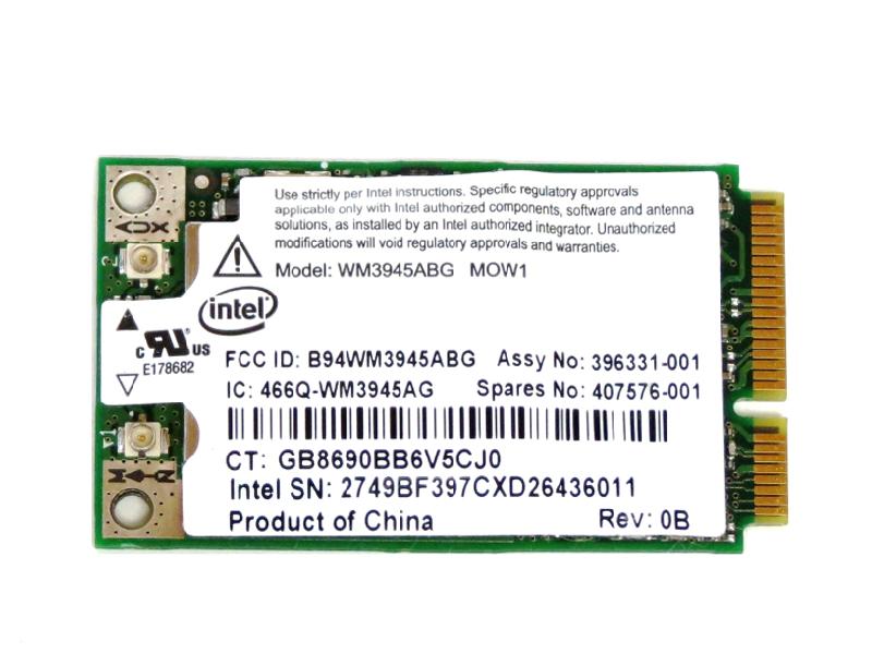 HP 407576-001 407576-003 ƥ Intel PRO/Wireless 3945ABG 802.11a/b/g PCIe Mini ̵LAN