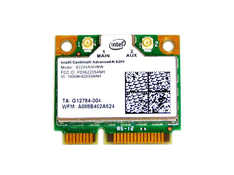 インテル Intel Centrino Advanced-N 6205 Dual Band 2.4GHz/5GHz 802.11a/b/g/n 300Mbps PCIe Mini half 無線LANカード 62205ANHMW