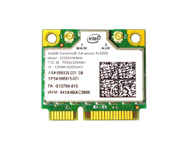 HP純正 695915-001 Intel Centrino Advanced-N 6205 802.11a/b/g/n 300Mbps PCIe Mini half 無線LANカード for HP ProBook 6470b, 6475b, 645 G1, 650 G1, 655 G1, EliteBook 8470p, EliteBook 8770w