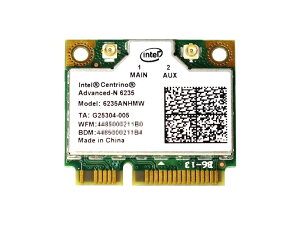 Intel Centrino Advanced-N 6235 Dual Band 802.11a/b/g/n 300Mbps + Bluetooth 4.0 無線 LANカード 6235ANHMW