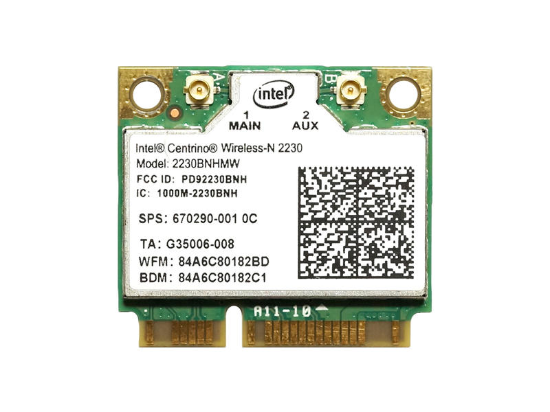 HP純正 670290-001 Intel Centrino Wireless-N 2230 802.11b/g/n + Bluetooth 4.0 無線LANカード 2230BNHMW for HP