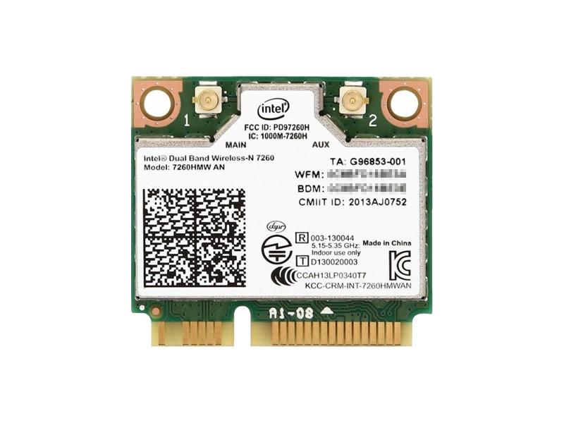 HP純正 717381-001 Intel Dual Band Wireless-N 7260 7260HMW AN 802.11a/b/g/n + BT4.0 無線LANカード for HP ProBook 430 G1, 640 G1, 645 G1, 650 G1, 655 G1, HP 210 G1, HP EliteBook 820 G1, 725 G2