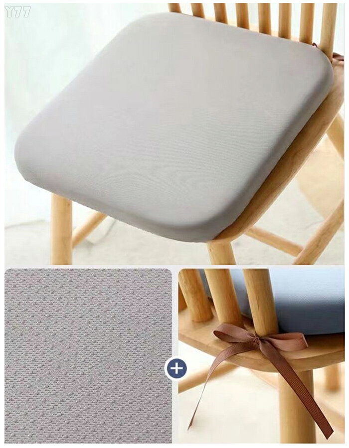 送料無料 角型 クッション 夏用 涼しい チェアパッド チェア クッション 33cm×33cm 38cm×38cm 43cm×43cm おしゃれ クッション 正方形 快適 ひも付き アイスシルク生地 低反発 椅子用 腰痛 クッション 座布団 蒲団 畳 和室 リビングルーム 滑り止め クッション 8色選べる [3]