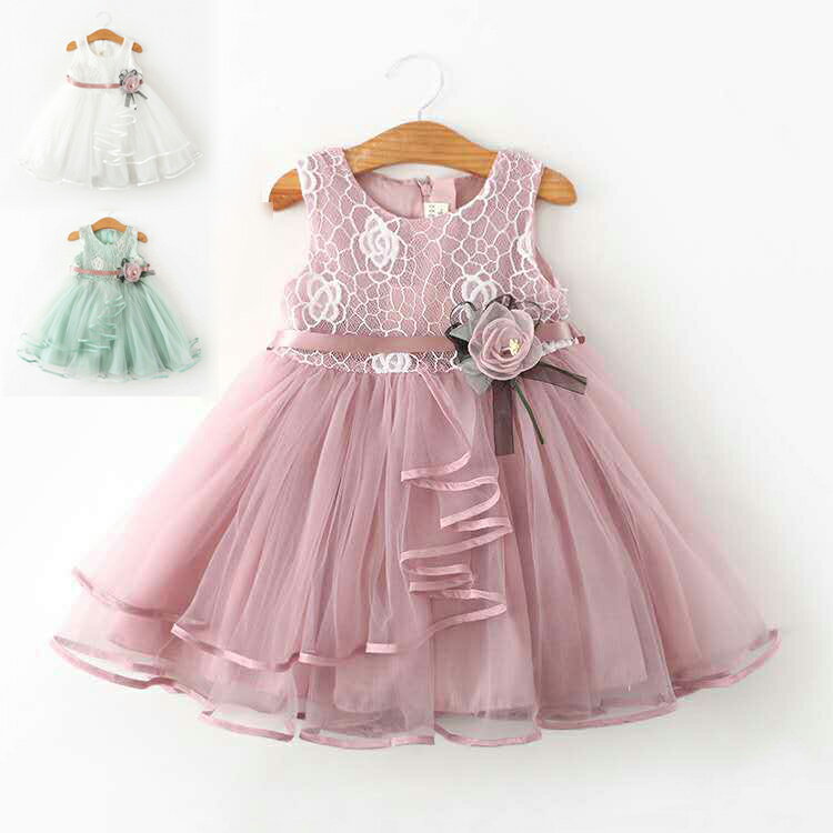Rakuten - ワンピース キッズ 子供服 女の子 夏 キッズワンピース チュール フリル 子供ドレス 結婚式 お姫様 おしゃれ カジュアル 可愛い 新品 90 100 110 120 130