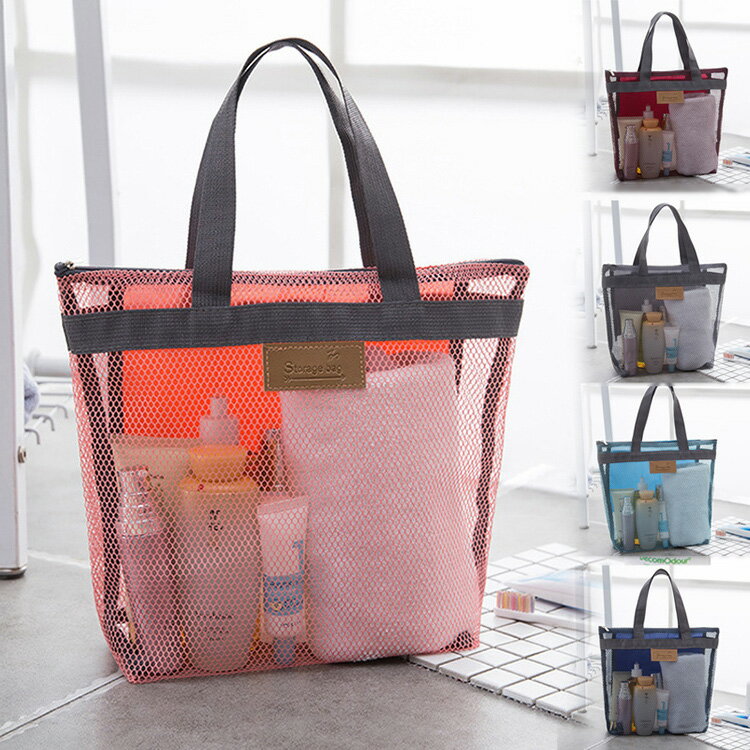 ビーチバッグ メッシュバッグ トートバッグ スパバッグ プール 温泉 銭湯 お風呂 シャワー 濡れてもOK スポーツジム用 旅行 海 海水浴 スイミング 水泳 ヨガ ビニールバッグ 温泉バッグ 手提げ鞄 ショッピングバッグ