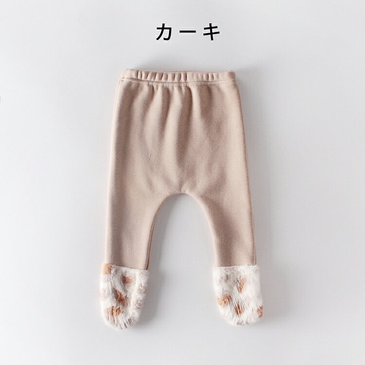 ベビー タイツ レギンス くまさん 足つき 女の子 男の子 靴下白 赤ちゃん タイツ ...