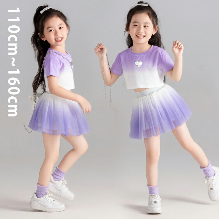 樂天商城 - 韓国子ども服 女の子 夏服 おしゃれ セットアップ キッズ 半袖Tシャツ+チュールスカート かわいい 2点セット 女の子 上下セット 発表会 結婚式 通学着 同窓会 お誕生会 呼ばれ ガールズ スカートセット レジャー 夏着 旅行 リゾート 110cm 120cm 130cm 140cm 150cm 160cm