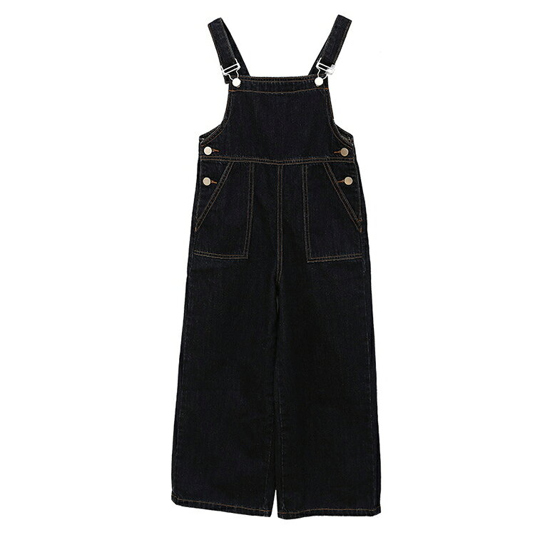 デニムオーバーオール キッズ デニムパンツ サロペット サロペットデニム ロング丈...
