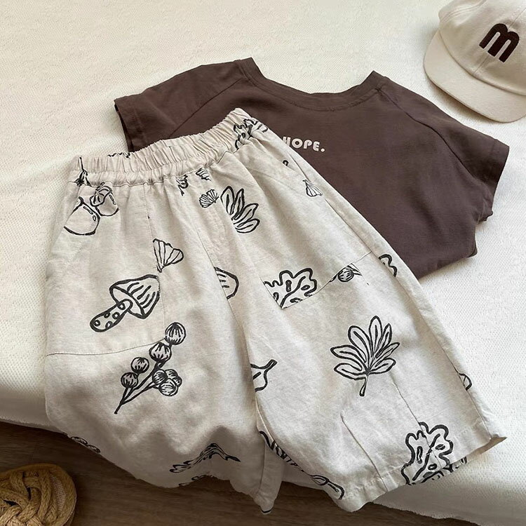 【送料無料】パンツ 男の子 女の子 ガウチョパンツ ベビー 子ども服 キッズ 薄手 ...