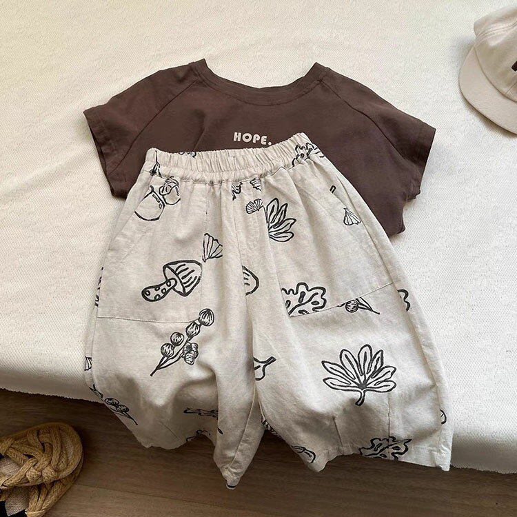 【送料無料】パンツ 男の子 女の子 ガウチョパンツ ベビー 子ども服 キッズ 薄手 ...