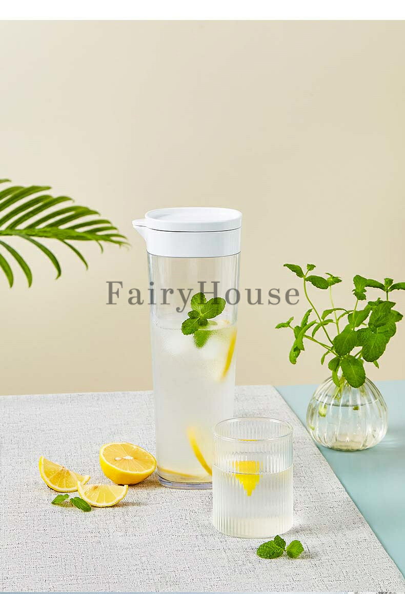 セレクトショップHARUの冷水筒 耐熱 ピッチャー 横置き 1.1リットル 麦茶ポット お茶ポット 1.1L 大容量 冷蔵庫ポット 耐冷 洗いやすい 飲料水 お茶 炭酸 お茶ボトル 茶漉し 冷蔵庫 ドリンクボトル ティーポット 飲料水バケット 水筒 ドリンクピッチャー おしゃれ キッチン用品 軽量 新生活｜アングル3