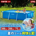 プール インテックス INTEX28272 3m 大型 家庭用 子供用 自宅用 フレームプール レジャープール 水遊び 遊具 屋外使用可能 暑さ対策 海