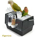 鳥 キャリーケージ 鳥かご お散歩ケージ お出かけ バードキャリア 鳥の巣 外出 小動物用 持ち運び 止まり木 餌入り 持ち手付き 移動