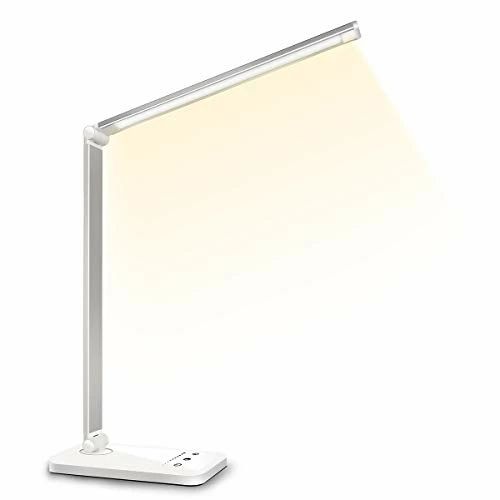 デスクライト LED 電気スタンド 卓上ライト スタンドライト 目に優しい 省エネ 机 テーブルスタンド タッチセンサー調光 USBポート付け