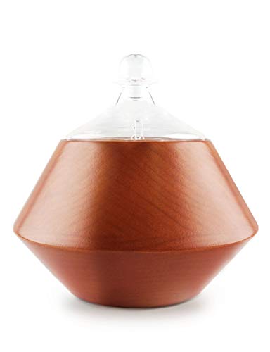 アロマディフューザー ネブライザー式 おしゃれ ヨガ室 ホテル 店舗 人気 タイマー機能 ダークブラウン..