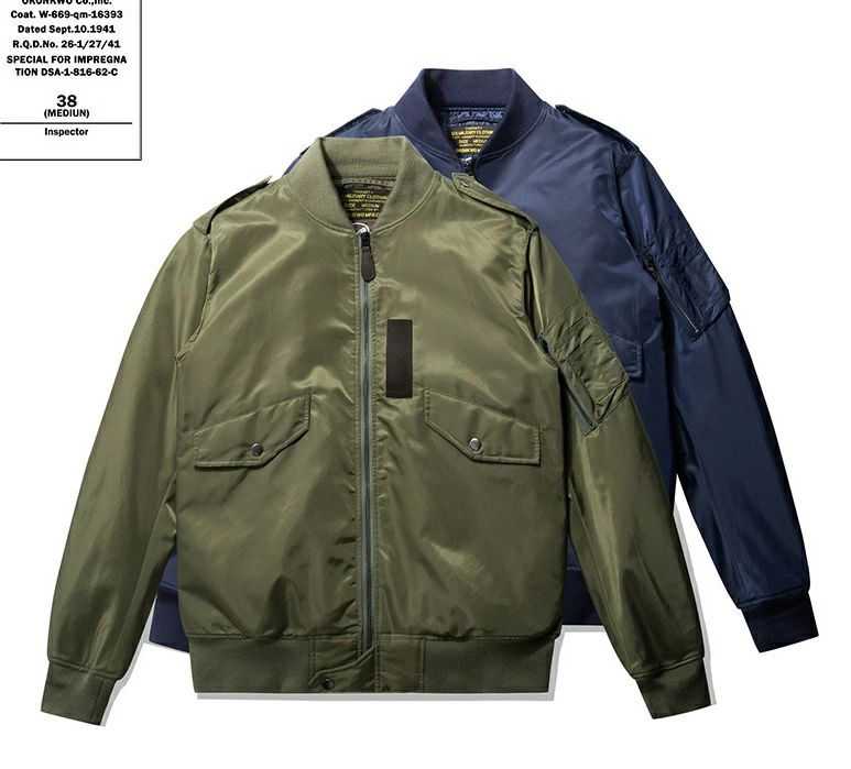 乐天商城 - メンズ ライトジャケット L-2B 防風 防寒　アメカジ　薄綿入り　ミリタリーコート 秋冬 S～XXL