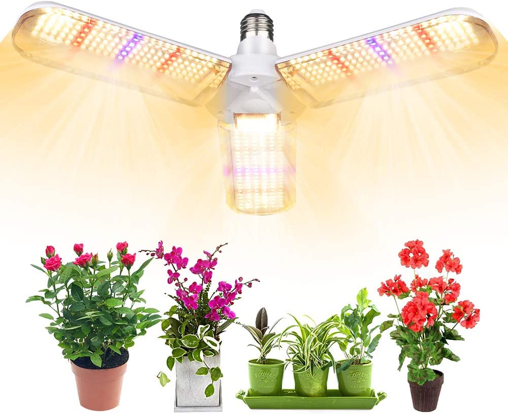 樂天商城 - led植物育成ライト100W相当 フルスペクトル 414LED E26口金 暖色系 擬似太陽光 角度調整可能 室内栽培用 多肉植物 観葉植物 野菜 家庭菜