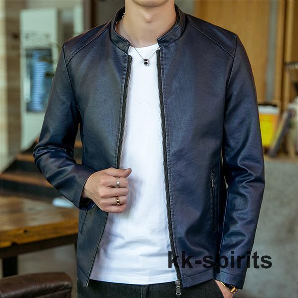 革ジャン ライダースジャケット メンズ レザージャケット 合革 革ジャケット ジャケット ミリタリー アウター 防寒 防風 軽量 秋冬 トッ