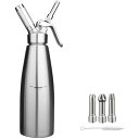 リングデザートツール シン 泡立て器 携帯用 CO2泡 泡 アルミホイップクリーム スプレー エ 1000ml 業務用 家庭用 誕生日 結婚祝い 引越