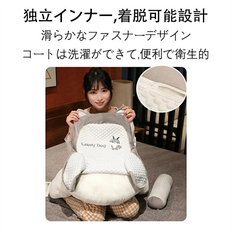 マイクロビーズ ソファ 座椅子 クッション ビーズクッション 洗える カバー ベルベット生地C-10