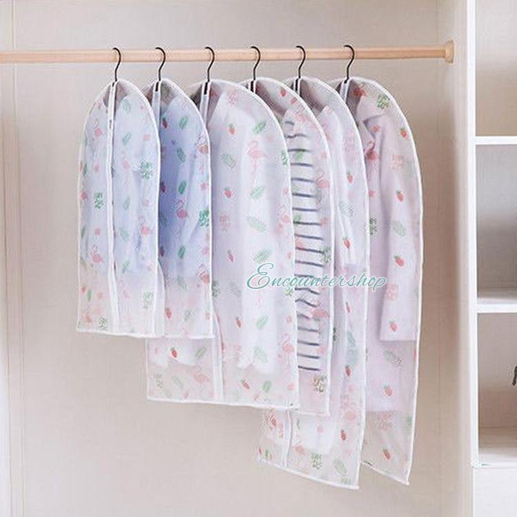 5点セット 衣装カバー 洋服カバー まとめてタイプ ホコリ防止 衣類収納 取り付け簡単 衣類カバー ウエアカバー 収納カバー 型崩れ防止 防湿 防虫 汚れ防止