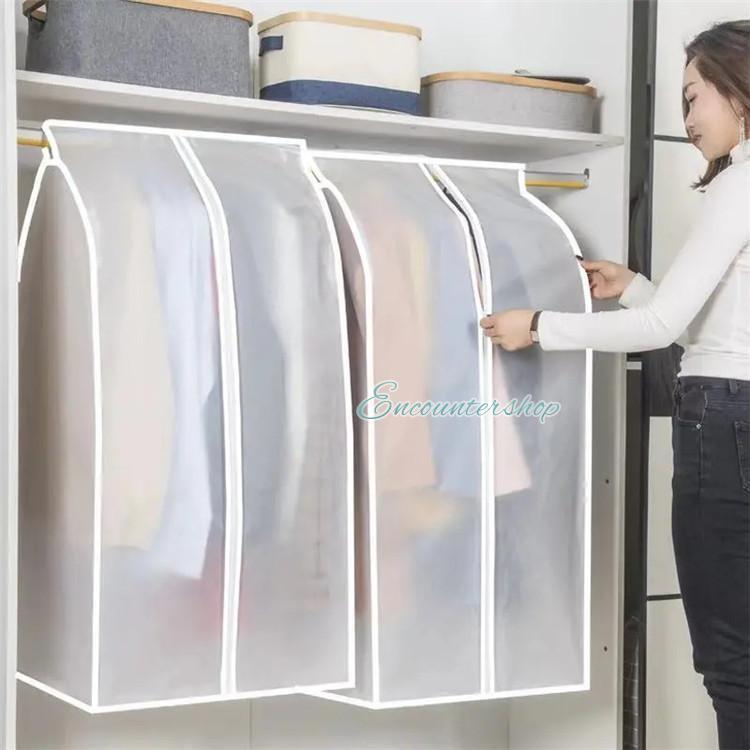 2/3点セット 衣装カバー 洋服カバー まとめてタイプ ホコリ防止 衣類収納 取り付け簡単 衣類カバー ウ..