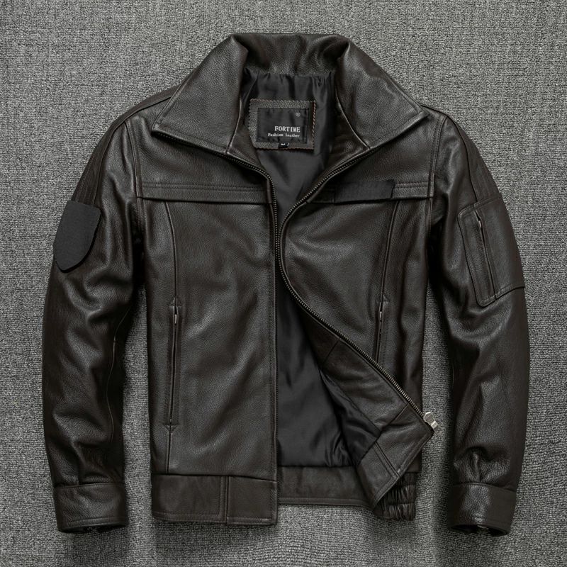 樂天商城 - ライダースジャケット レザージャケット 牛革 フライジャケット　上品秋冬　メンズ本革 革ジャン S～5XL　黒