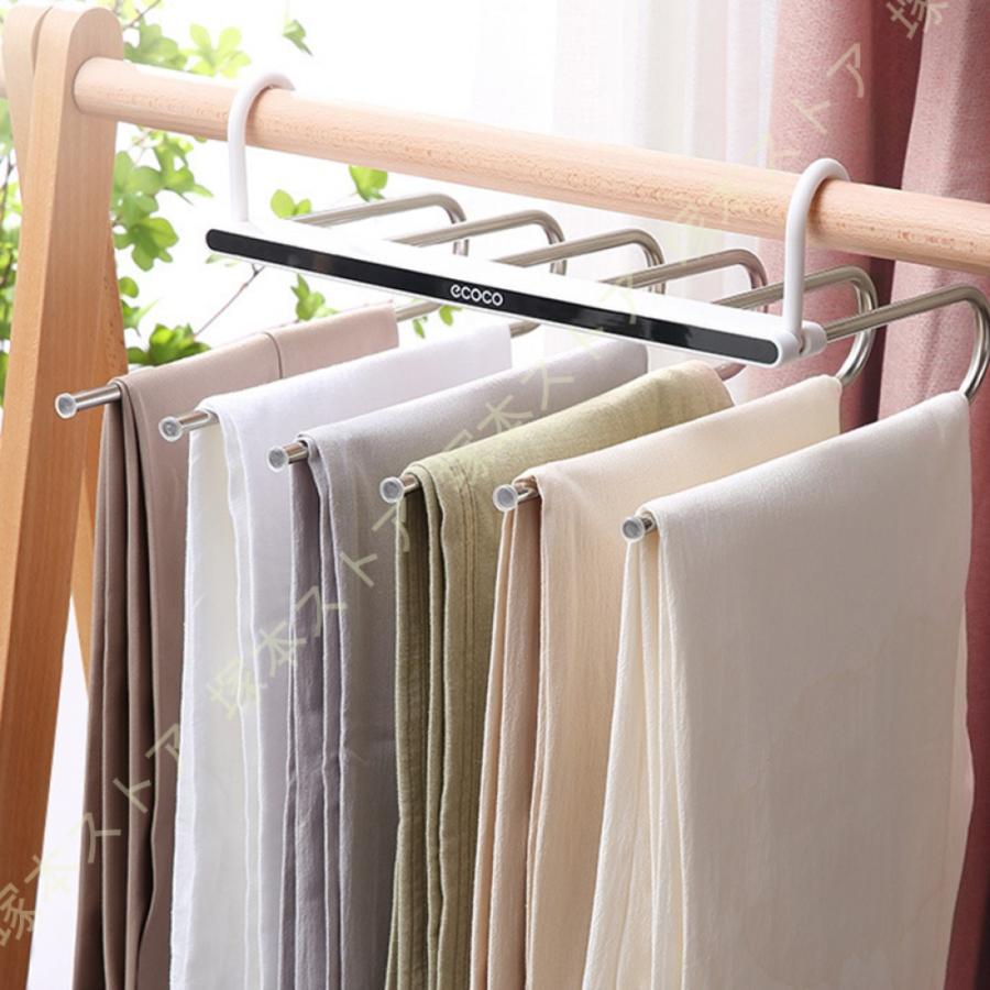 ハンガー 耐久性 10本組 大人用ズボンハンガー 乾湿両用 洗濯収納 ジャケットハンガー ハンガー省スペース 曲がらな