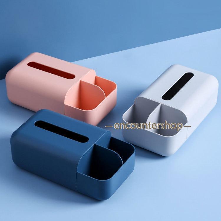 ティッシュケース ティッシュカバー ペーパータオルケース ティッシュボックス ティッシュ収納 ペーパータオルホルダー 卓上収納ケース 小物収納 収納ラ [2]