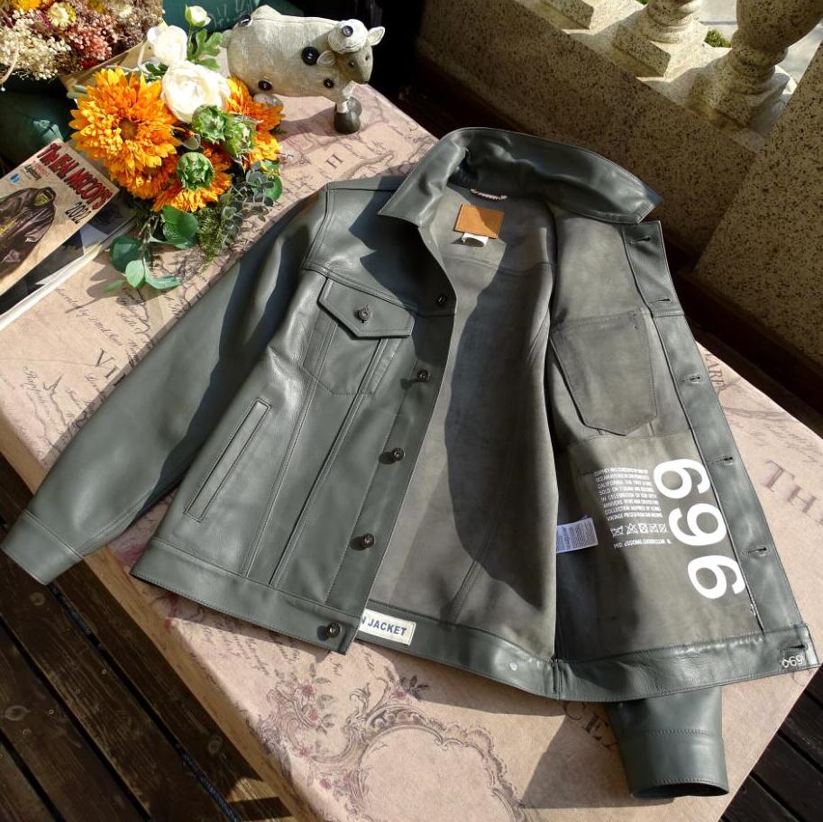 乐天商城 - 上品　レザージャケット 本革 ライダース 羊革　メンズファッション 革ジャン アメカジ S～XXL