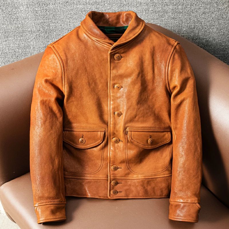 樂天商城 - レザージャケット メンズ アメカジ　上品　羊革　本革　革ジャンメンズジャケット　秋冬M～4XL