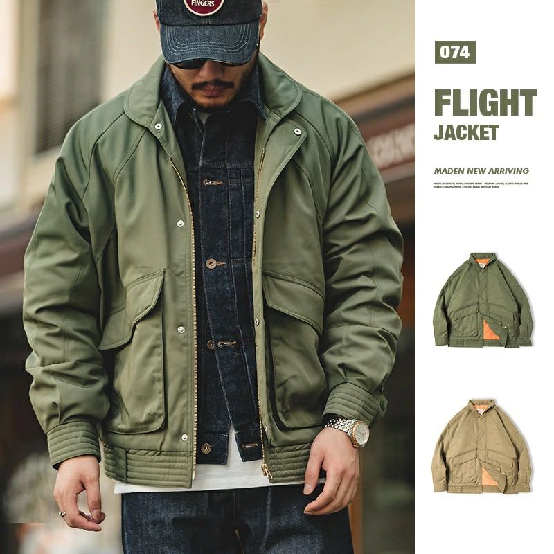 樂天商城 - ヴィンテージ仕様 フライトジャケット FLIGHT JACKET 　中綿　レトロ メンズジャケット コート　新品未使用　S～XXL
