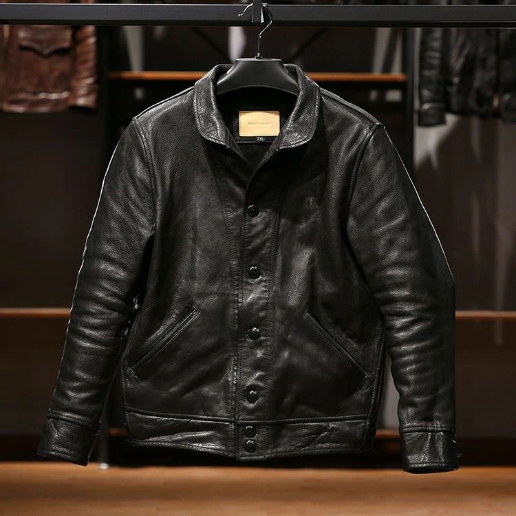 乐天商城 - レザージャケット メンズ アメカジ　バイクジャケット品質の高い　柔らかい羊革　本革　革ジャンM～4XL
