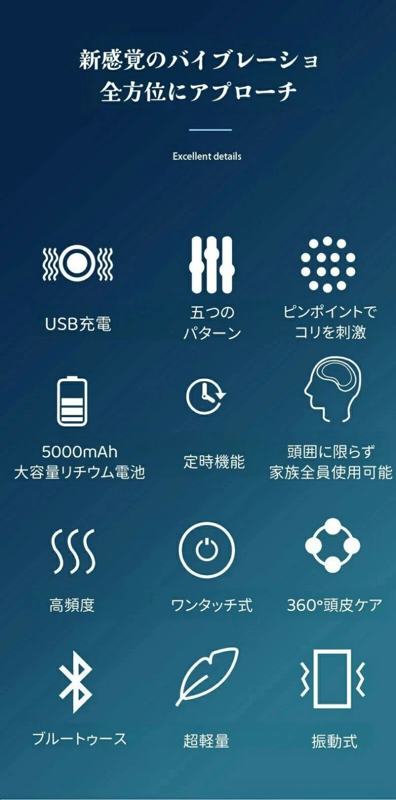 電動頭皮ブラシ ヘッドマッサージャー 電動 ヘッドスパ 頭皮リラックス リラクゼー...