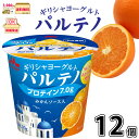 【期間限定】 ギリシャヨーグルト　パルテノ みかんソース入 ×12個 【3980円対象】 【送料無料】 【冷蔵同梱】