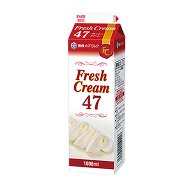 フレッシュクリーム47 1000ml 6本 【送料無料】 雪印メグミルク 業務用 生クリーム 大容量