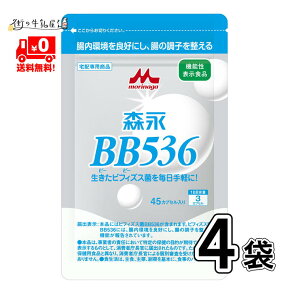 森永乳業 ビヒダス 45カプセル 60日分 4袋 【送料無料】 ビフィズス菌 BB536 腸内環境 ビフィズス菌 腸活 筋トレ ビフィズス菌トレ 菌トレ 森永 morinaga