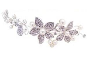 社交ダンス　ヘッドドレス　パールシリーズ　パールリボン　パールフラワー　パーティー　コスプレ　結婚式　歓迎のサムネイル