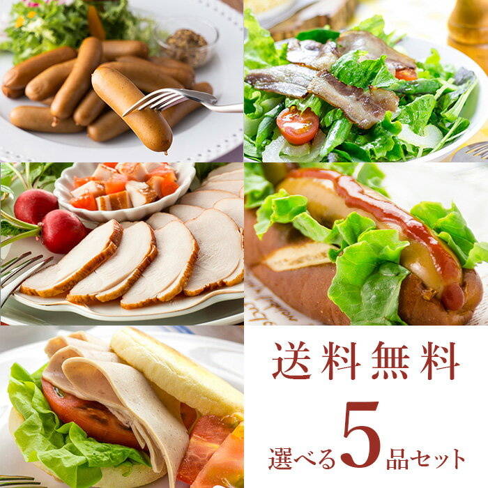 選べるハム ソーセージ 6品セット（送料無料）【冷凍便】　サイトウハム　氷温熟成　アウトドア　おつまみ　お弁当　無添加　お取り寄せグルメ　ハム　ソーセージ　ウインナー　ベーコン 高級　無塩せき　冷凍